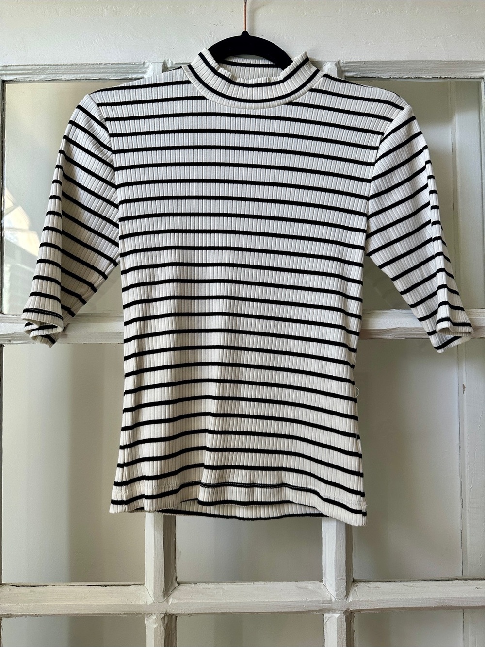 NWT Old Navy Striped Mock Neck Top